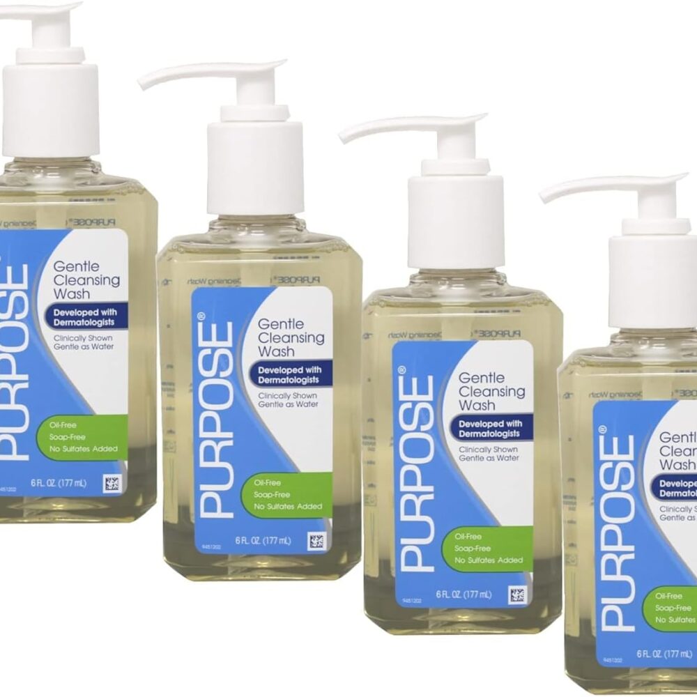 Purpose Gentle Cleansing Wash, 6 Fl Oz (Pack of 4)