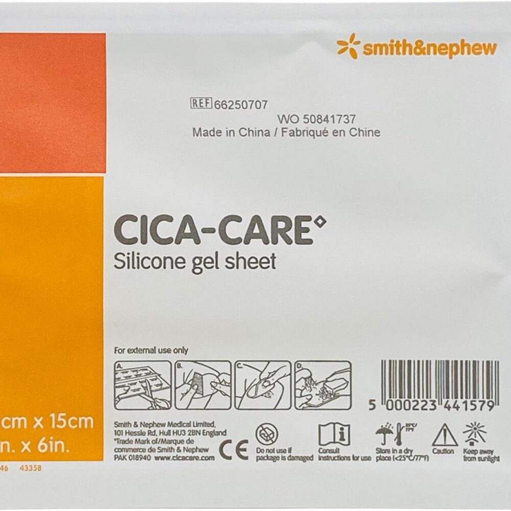 Cica-Care Silicone Gel Adhesive Sheet (5" x 6")