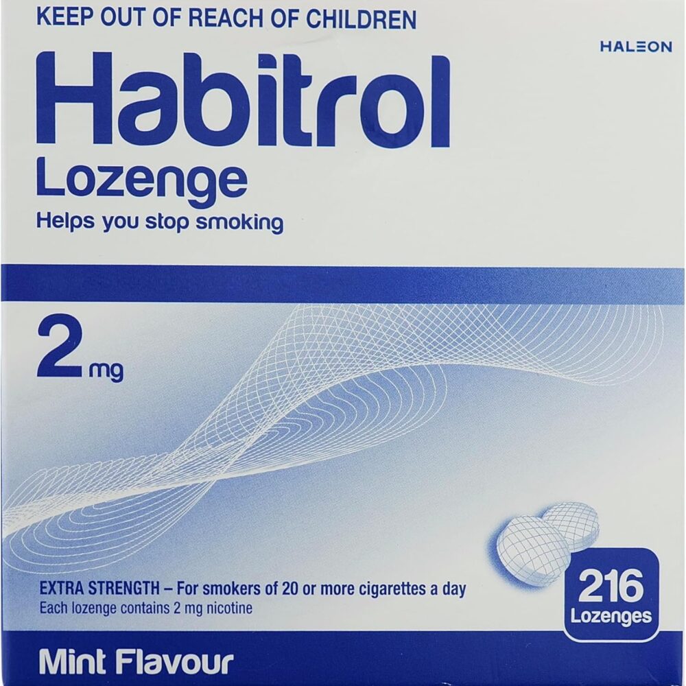 Habitrol Nicotine Lozenge Mint Flavor 216 Lozenges (2mg)
