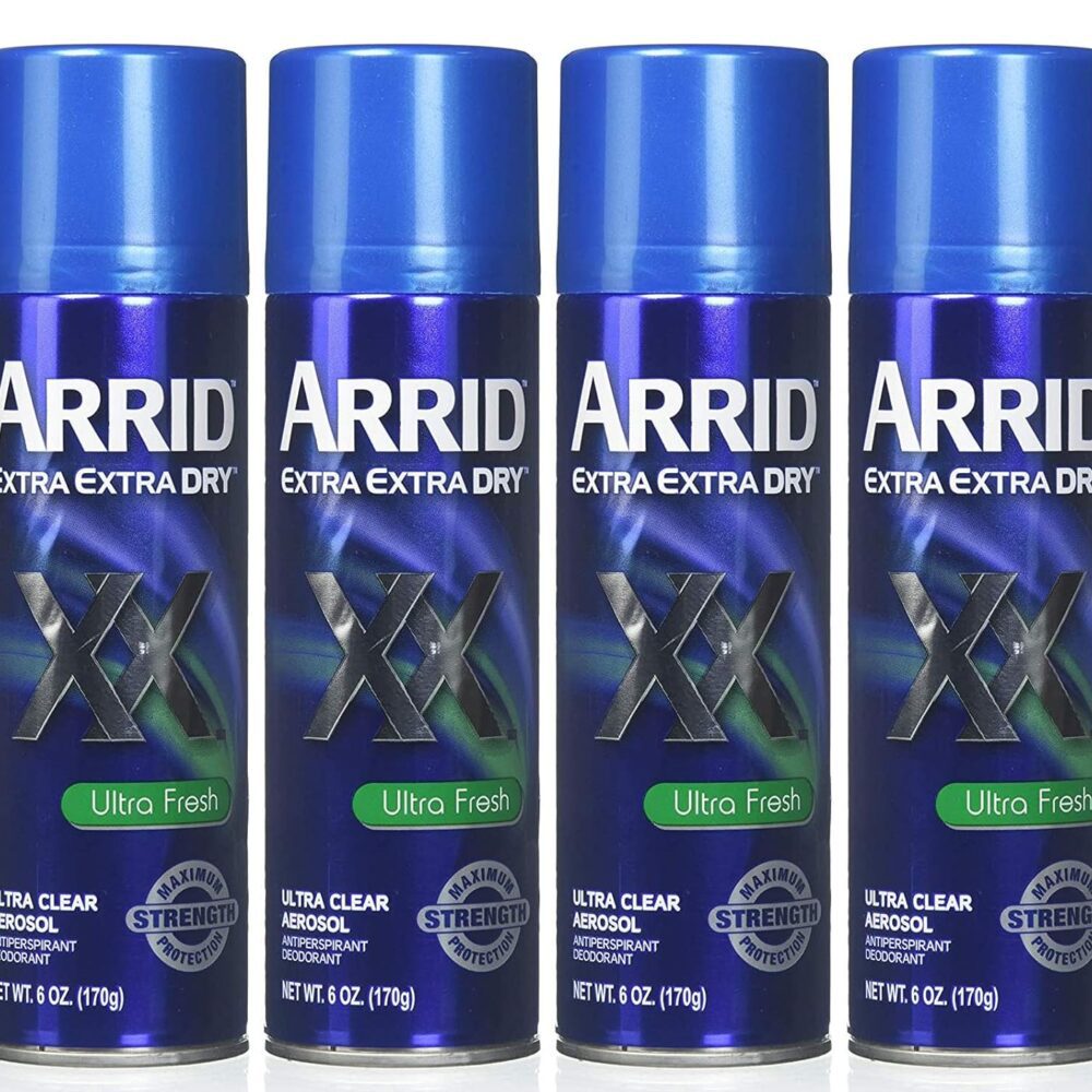 ARRID XX Ultra Clear Anti-Perspirant Deodorant Spray, Ultra Fresh 6 oz (Pack of 4)