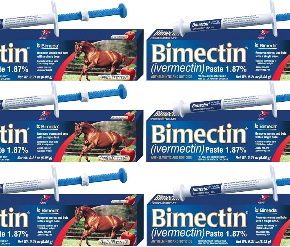 Ivermectin Paste Horse Wormer (1.87 Ivermectin) - 6 DOSES, Model: , Home & Outdoor Store