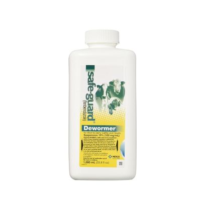 Safe-Guard Dewormer Suspension for Beef, Dairy Cattle and Goats, 1000ml